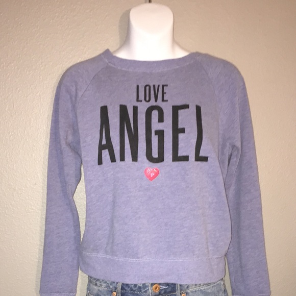 Victoria's Secret Sweaters - Victoria Secret Angel Crewneck Blue Sweater Small